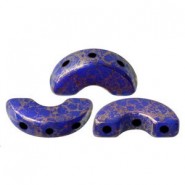 Les perles par Puca® Arcos beads Opaque sapphire bronze 33050/15496